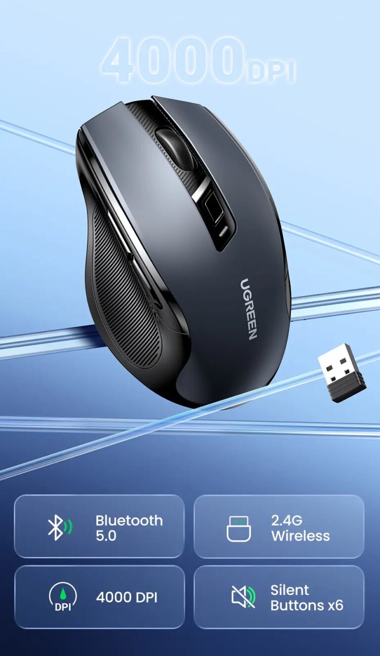 Kamstore.com.ua Мишка 2.4G+Bluetooth 5.0 Ugreen 90855 (7)