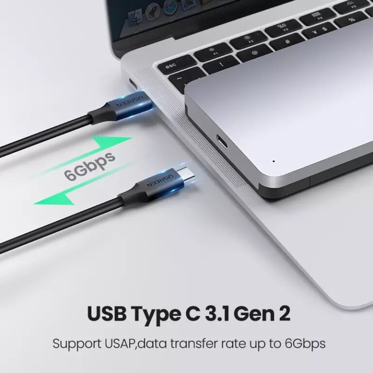 Kamstore.com.ua Корпус для 2.5 SDD HDD Ugreen CM300 USB-C внешний карман SATA III Aluminium Ugreen 70499 (2)