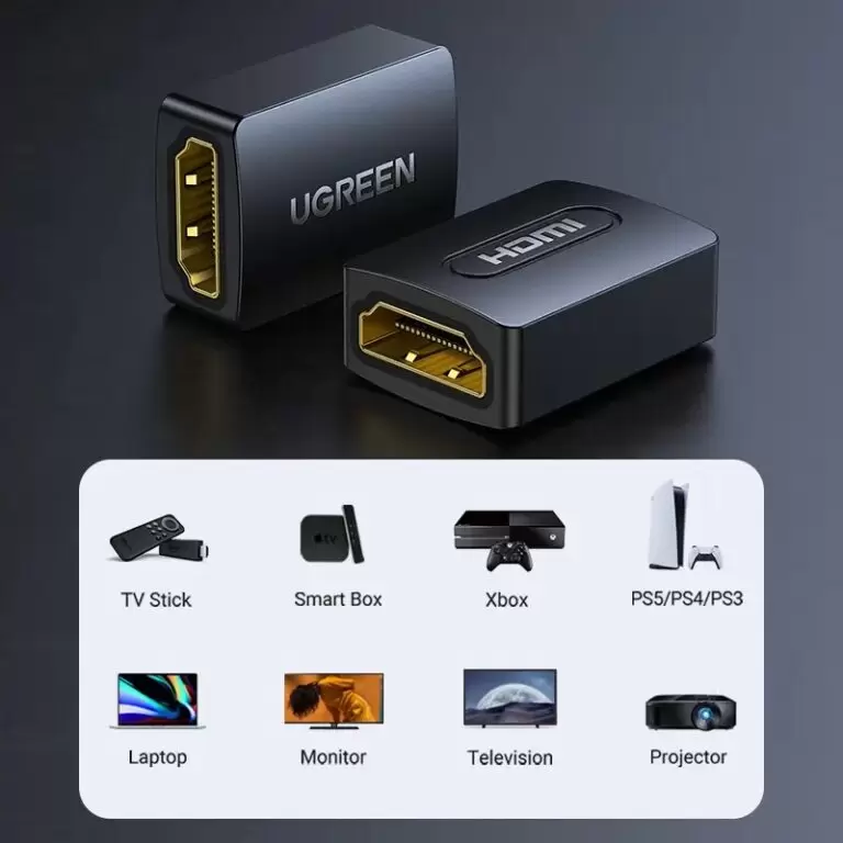 Kamstore.com.ua Соеденитель HDMI 2.0 Ugreen HD112 Black Ugreen 20107 (5)