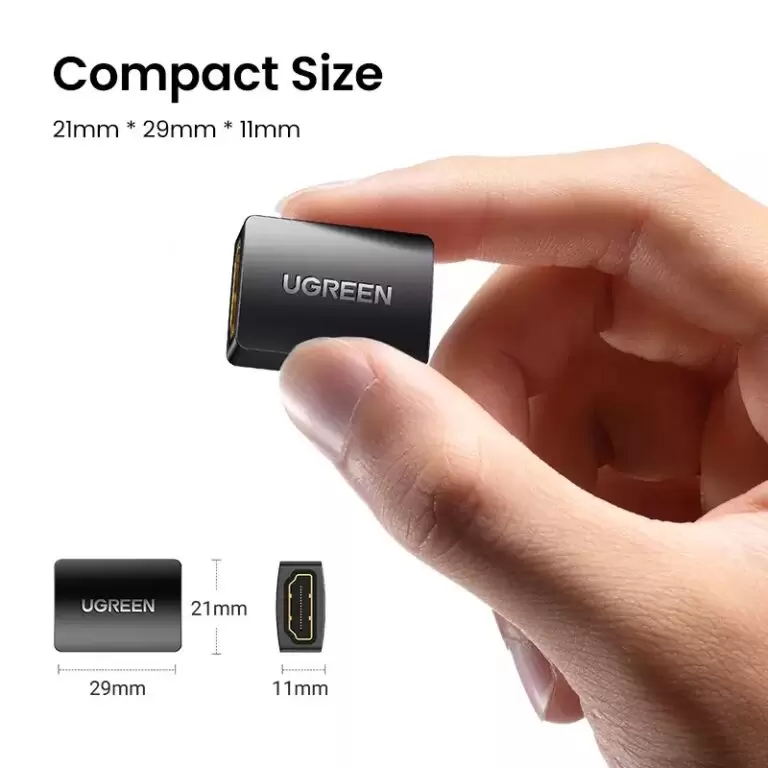 Kamstore.com.ua Соеденитель HDMI 2.0 Ugreen HD112 Black Ugreen 20107 (6)