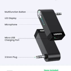 Kamstore.com.ua Bluetooth adapter Receiver Ugreen 30348 with Mic (10)