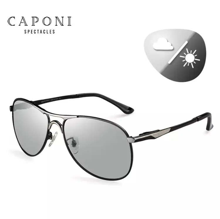Kamstore.com.ua Солнцезащитные очки Авиатор CAPONI BS8722 фотохромная линза Polarized UV400 (10)