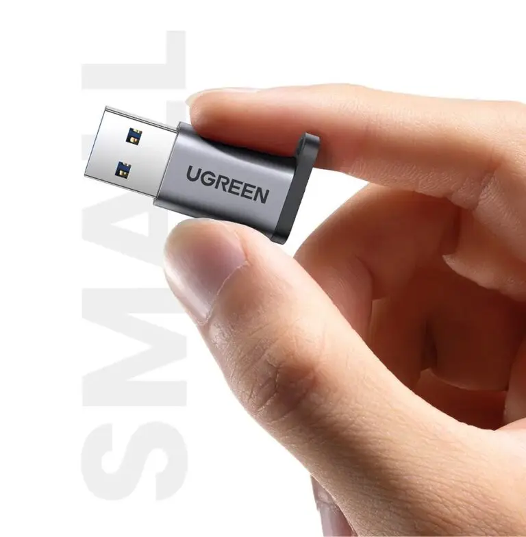 Kamstore.com.ua Адаптер UGREEN US276 Переходник USB-A 3.0 to USB-C Adapter с карабином Space Gray (50544)
