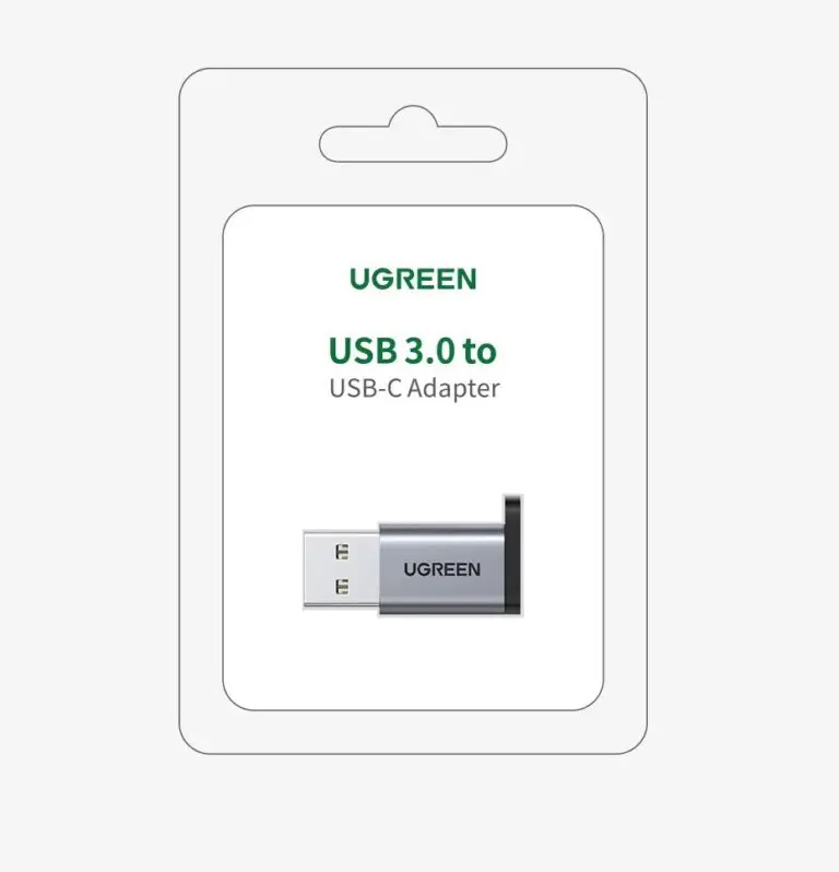 Kamstore.com.ua Адаптер UGREEN US276 Переходник USB-A 3.0 to USB-C Adapter с карабином Space Gray (50546)