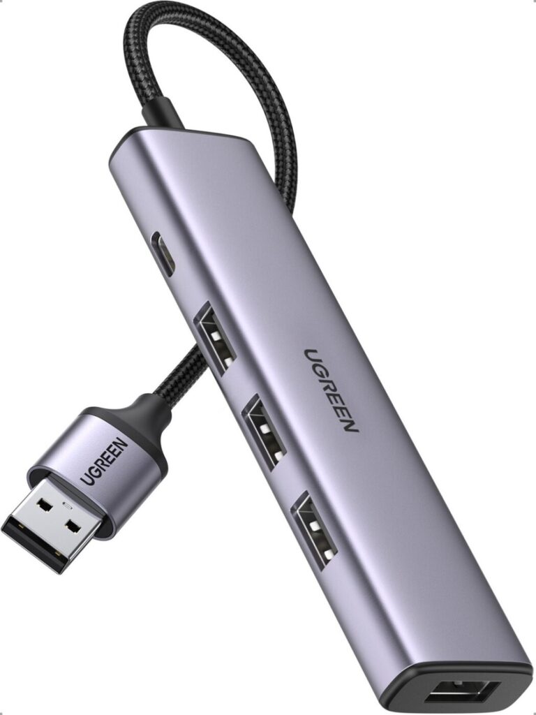 Kamstore.com.ua Концентратор USB-хаб UGREEN CM473 USB 3.0 HUB с дополнительным питанием 4 in 1 Ugreen 20805 (1)