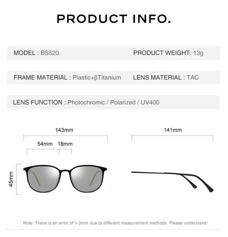 Kamstore.com.ua Суперлегкие солнцезащитные очки CAPONI фотохромная линза Polarized UV400 Титановая овальная оправа (BS520) (23)