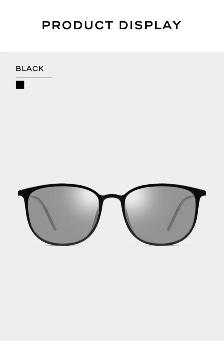 Kamstore.com.ua Суперлегкие солнцезащитные очки CAPONI фотохромная линза Polarized UV400 Титановая овальная оправа (BS520) (24)