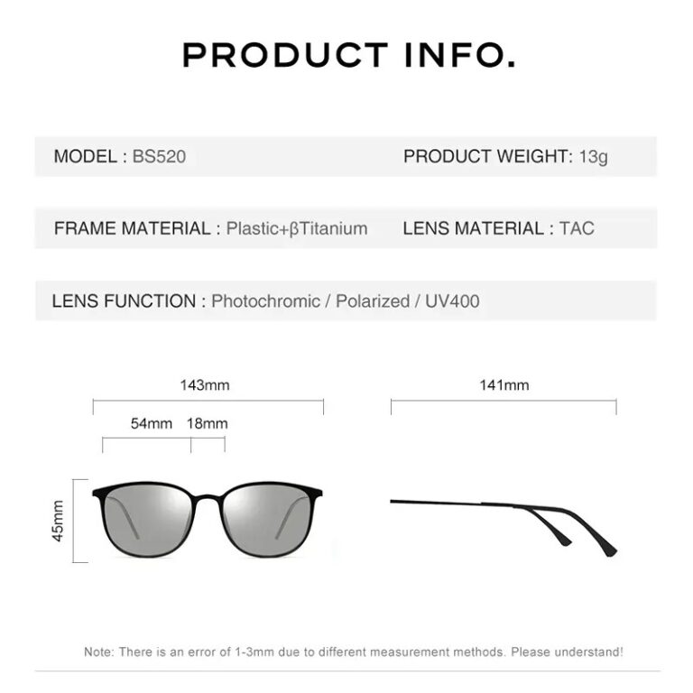 Kamstore.com.ua Суперлегкие солнцезащитные очки CAPONI фотохромная линза Polarized UV400 Титановая овальная оправа (BS520) (6)