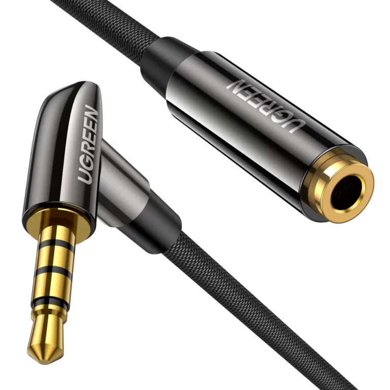 Kamstore.com.ua Кабель аудио 3.5 mm to 3.5 mm удлинитель UGREEN AV188 Stereo AUX Cable с поддержкой микрофона TRRS Jack (1-5m) NEW (1)
