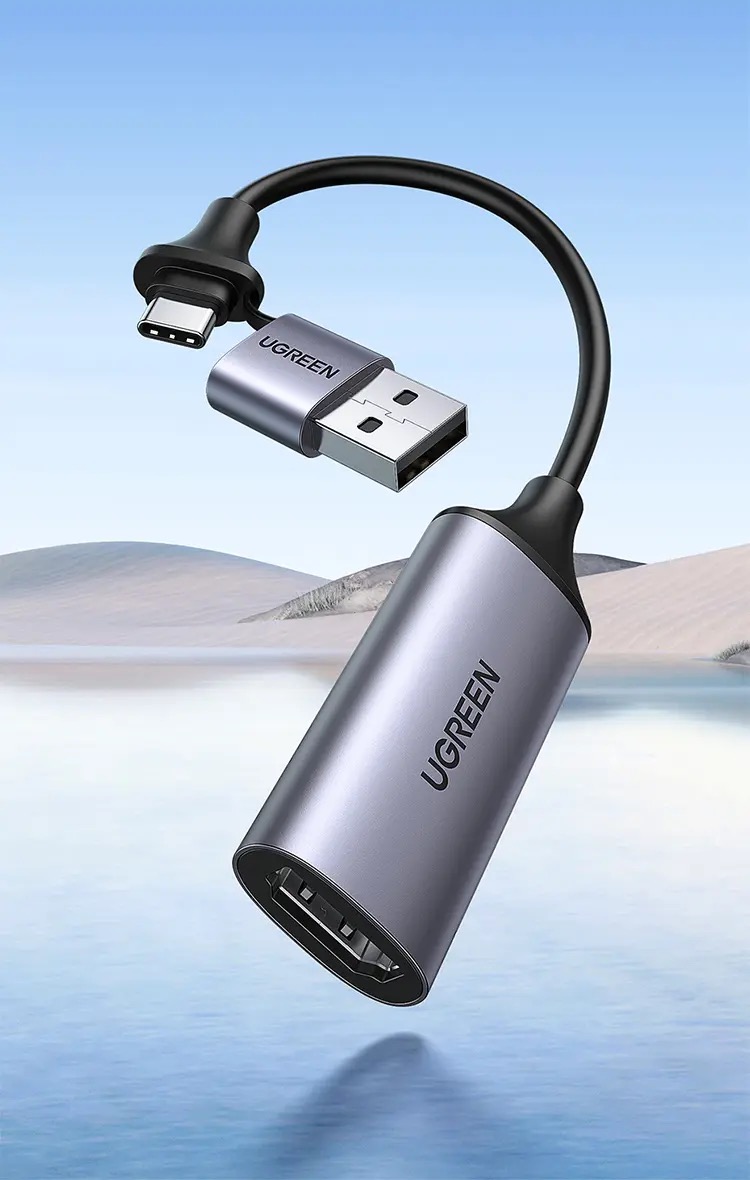 Kamstore.com.ua Карата видеозахвата UGREEN CM489 4K HDMI to USB (USB-C) Video Grabber Box (40196)