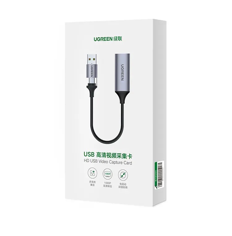 Kamstore.com.ua Карата видеозахвата UGREEN CM489 4K HDMI to USB (USB-C) Video Grabber Box (40205)