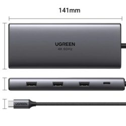 Kamstore.com.ua Концентратор USB-C UGREEN CM639 Type-C 9в1 UGREEN 15532 (19)