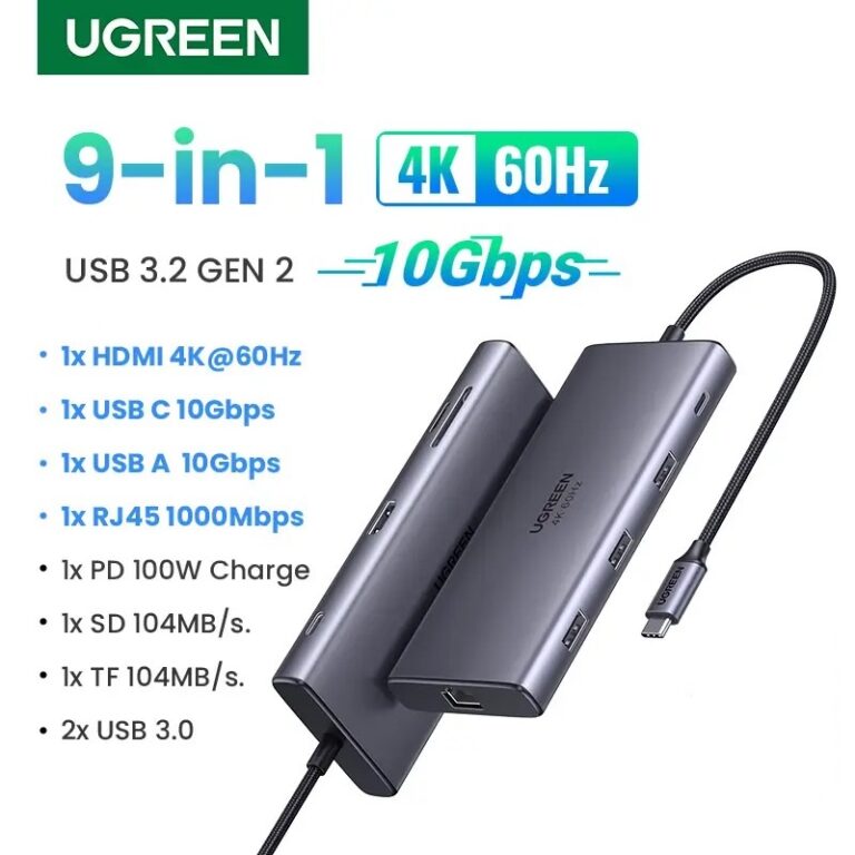 Kamstore.com.ua Концентратор USB-C UGREEN CM639 Type-C 9в1 UGREEN 15532