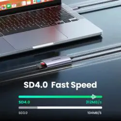 Kamstore.com.ua Кардридер USB-C 2 in 1 UGREEN CM401 Card Reader Type-C to SDTF 4.0 Aluminium Case NEW (15252)
