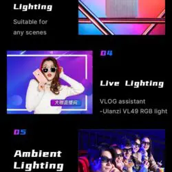 Kamstore.com.ua Накамерный свет LED RGB Ulanzi VL49 RGB (10) Kamstore.com.ua Накамерный свет LED RGB Ulanzi VL49 RGB (10)