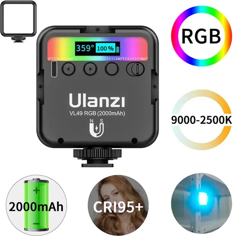 Kamstore.com.ua Накамерный свет LED RGB Ulanzi VL49 RGB (23) Kamstore.com.ua Накамерный свет LED RGB Ulanzi VL49 RGB (23)