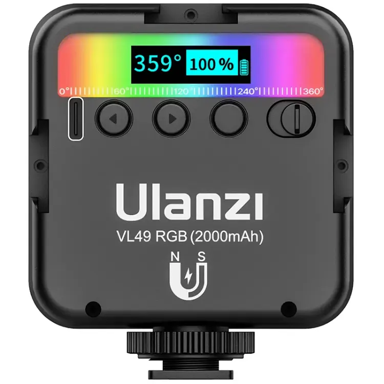 Kamstore.com.ua Накамерный свет LED RGB Ulanzi VL49 RGB (7) Kamstore.com.ua Накамерный свет LED RGB Ulanzi VL49 RGB (7)