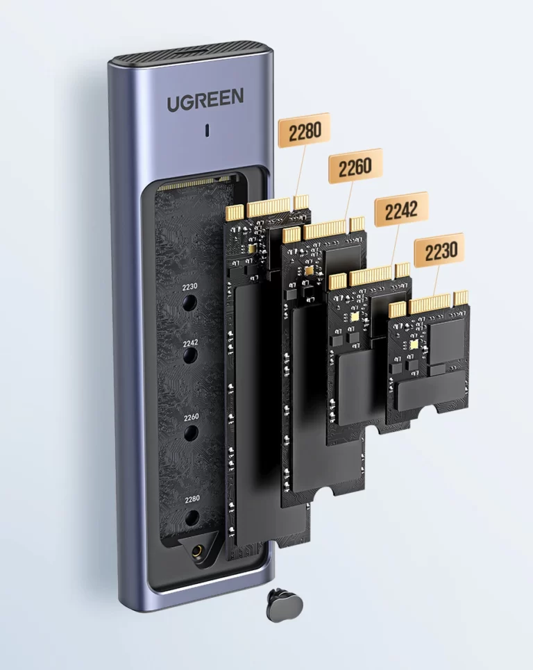 Внешний корпус UGREEN CM559 карман для жесткого диска M.2 NVMe SSD USB 3.2 Gen2 (15517)