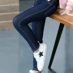 Kamstore.com.ua Детские утепленные теплые брюки толстые легинсы для девочек на флисе с эластичной резинкой на талии (2)