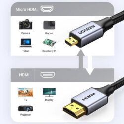 Kamstore.com.ua Кабель micro HDMI to HDMI 4K Ugreen HD109 (8)