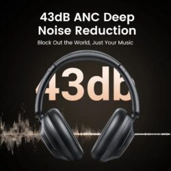 Kamstore.com.ua Наушники UGREEN HP202 HiTune Max 5 Hybrid Active Noise 90 часов Black (25258)