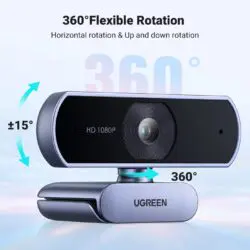 Kamstore.com.ua Веб камера UGREEN CM678 для ПК и ноутбука 1080P 30FPS 2 микрофона HD Webcam (15729) Kamstore.com.ua Веб камера UGREEN CM678 для ПК и ноутбука 1080P 30FPS 2 микрофона HD Webcam (15729)