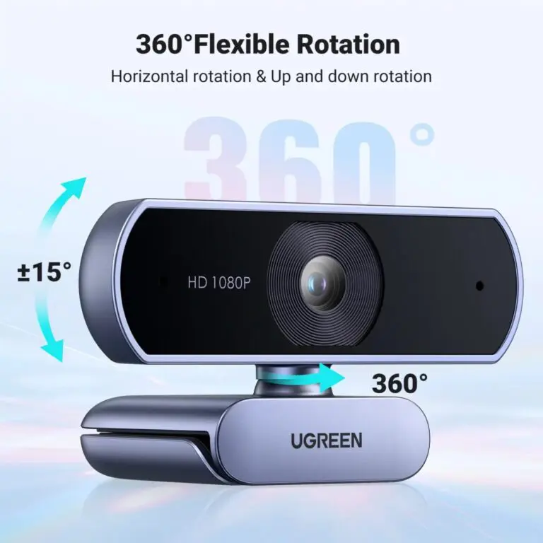 Kamstore.com.ua Веб камера UGREEN CM678 для ПК и ноутбука 1080P 30FPS 2 микрофона HD Webcam (15729) Kamstore.com.ua Веб камера UGREEN CM678 для ПК и ноутбука 1080P 30FPS 2 микрофона HD Webcam (15729)