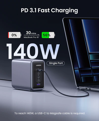 ugreen-nexode-300w-usb-c-gan-charger-5-ports-desktop-charger-270874