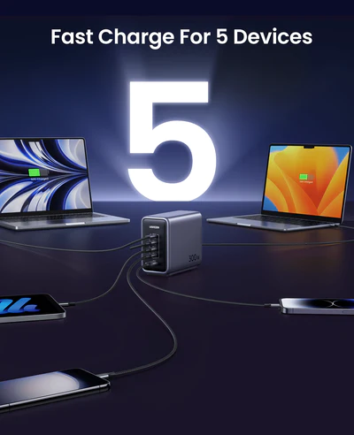 ugreen-nexode-300w-usb-c-gan-charger-5-ports-desktop-charger-352168