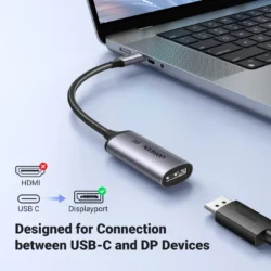 Kamstore.com.ua Кабель переходник Type-C to DisplayPort 1.4 Ugreen CM654 (15584)