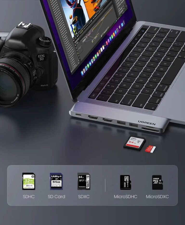 Kamstore.com.ua Концентратор для MacBook Ugreen CM356 (80554)