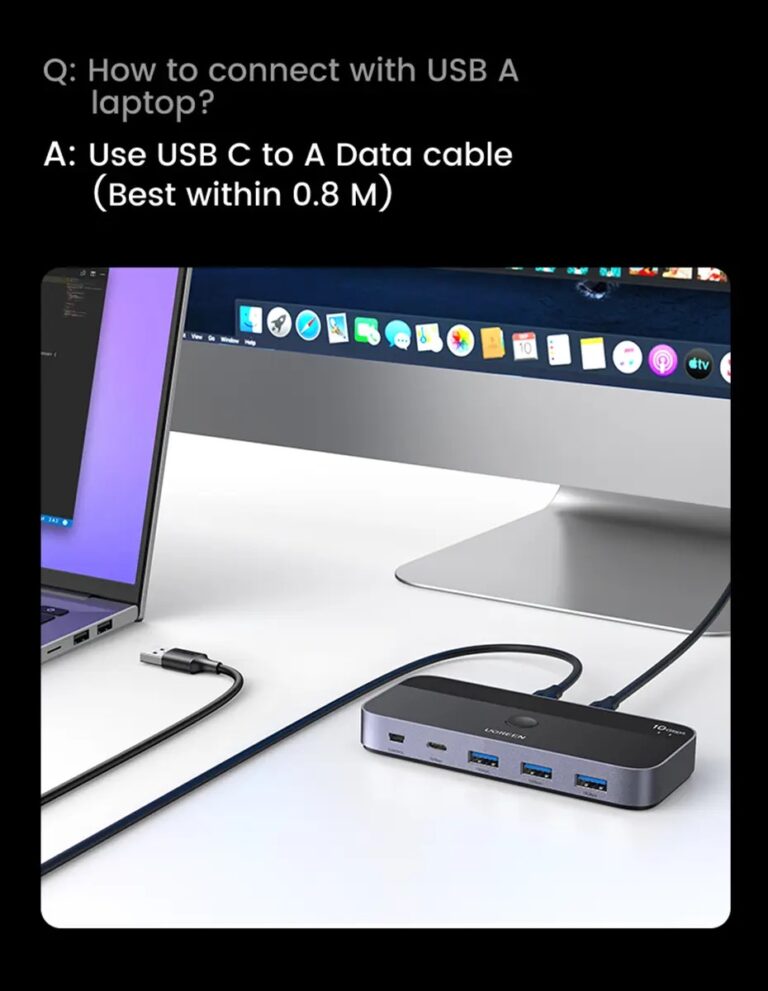Kamstore.com.ua USB-C Gen 2 KVM Switch Sharing UGREEN CM691 (8)