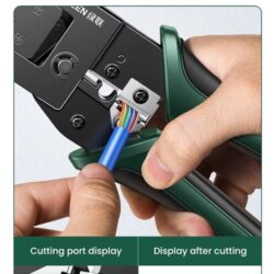 Kamstore.com.uaОбжимные клещи Ugreen NW136 кримпер для RJ45 CAT678 Green (70693)