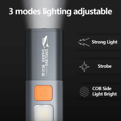 Smiling-Shark-SD1023-LED-Multifunctional-Flashlight-with-Hook-Camping-Light-USB-Rechargeable-Zoomable3