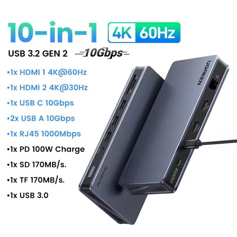 Kamstore.com.ua Концентратор Revodok Pro 10in1 USB-C Docking Station U700 Ugreen 15963 (3)