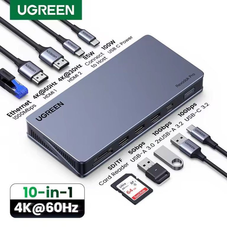 Kamstore.com.ua Концентратор Revodok Pro 10in1 USB-C Docking Station U700 Ugreen 15963 (4)