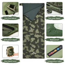 Kamstore.com.ua Спальный мешок NatureHike LW180 туристический Хаки (2)