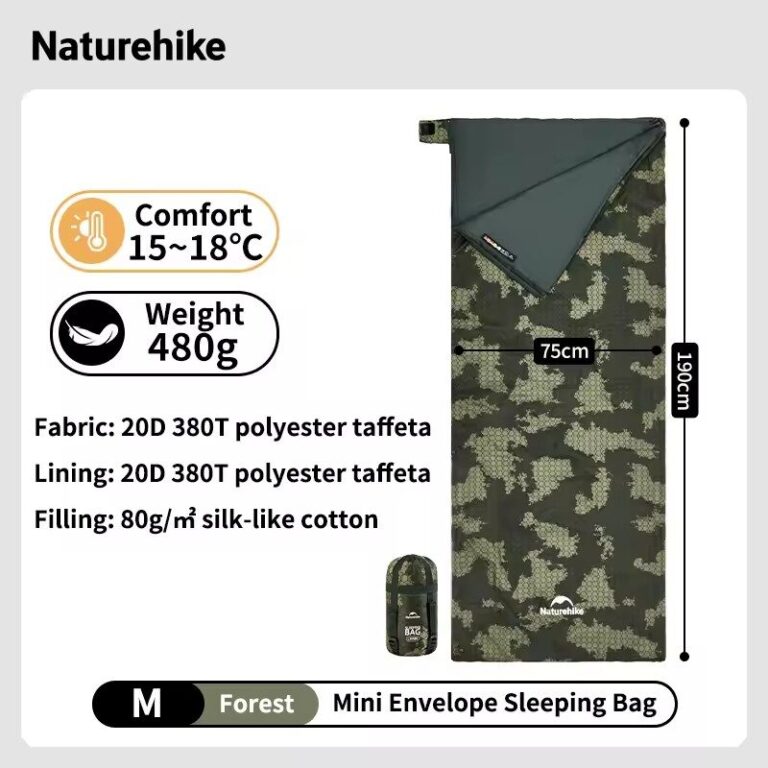 Kamstore.com.ua Спальный мешок NatureHike LW180 туристический Хаки (4)
