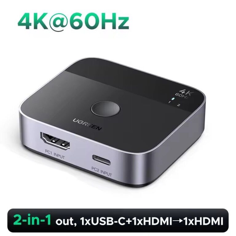 Kamstore.com.ua Разветвитель UGREEN AW502 USB-C Switch 2 In 1 Out HDMI 4К (55451 (6)