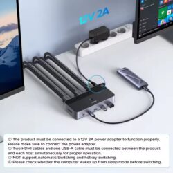 Kamstore.com.ua KVM переключатель HDMI 2 In 2 Out Ugreen AK500 Black 55455 (12)