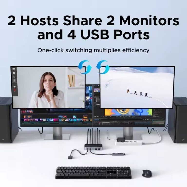 Kamstore.com.ua KVM переключатель HDMI 2 In 2 Out Ugreen AK500 Black 55455 (8)