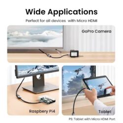 Kamstore.com.ua Кабель micro HDMI to HDMI 8K Ugreen HD182 (65593 (5)
