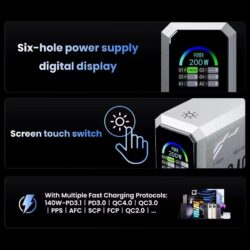 Kamstore.com.ua Зарядное устройсво Gan 240W 4C2A Asometech HW186 (2)