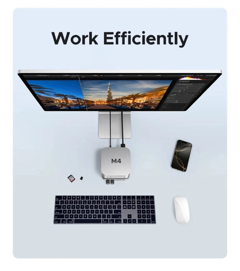 Kamstore.com.ua Док-станція 10-in-1 for Mac mini M4 or M4 Pro Ugren CM841 (65488 (1)