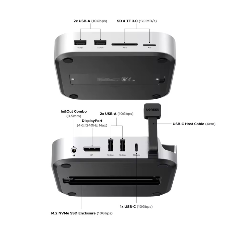Kamstore.com.ua Док-станція 10-in-1 for Mac mini M4 or M4 Pro Ugren CM841 (65488 (7)