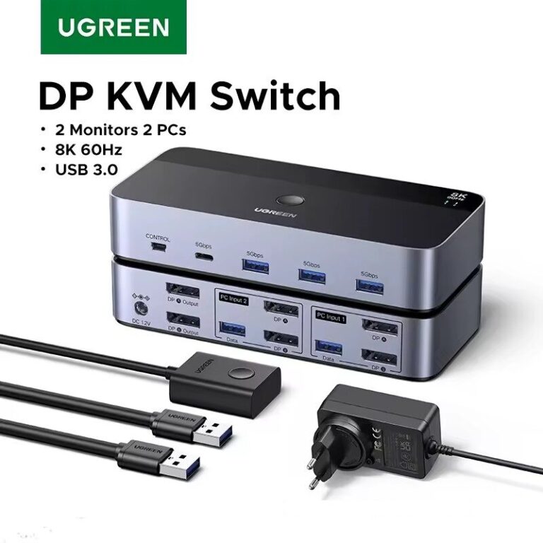 Kamstore.com.ua KVM-переключатель DisplayPort 8K Ugreen AK700 (55851 (6)