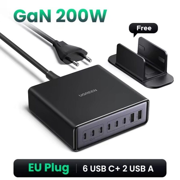 Зарядное устройство настольное 200W 8-Port Ugreen X766 (55324 (3)