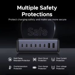 Зарядное устройство настольное 200W 8-Port Ugreen X766 (55324 (4)