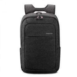 Рюкзак городской Tigernu T-B3090A с отсеком для ноутбука 15.6", объем 18 л. на две лямки, влагостойкий Black Grey