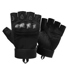 Перчатки тактические с полупальцами Oakley для мотокросса, активного отдыха, спорта, стрельбы, охоты, страйкбола, велоспорта размер M (18-19 см.) Black
